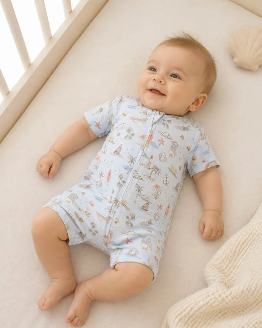 Max Organic SS Zip Romper