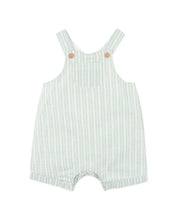 Load image into Gallery viewer, Evan Green Stripe Overalls