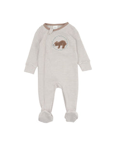 Matteo Stripe LS Zip Onesie