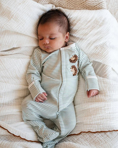 Toby Hedgehog LS Zip Onesie