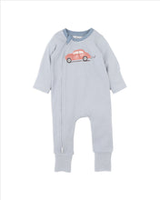 Load image into Gallery viewer, Alvin Stripe Organic LS Zipsuit