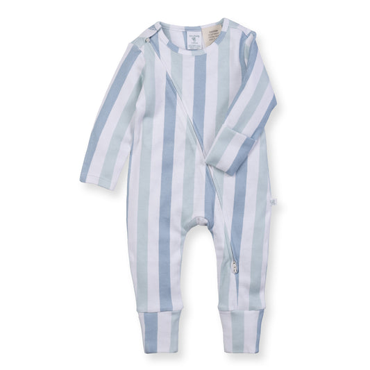Zipsuit LS | Ocean Mist Stripes