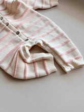 Load image into Gallery viewer, Raised Stripe Full Romper | Sweetpea
