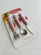 Load image into Gallery viewer, Cherry Metal Cutlery Set Cherry
