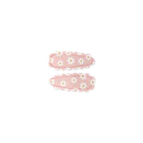 Dainty Snap Clips | Apricot Daisies