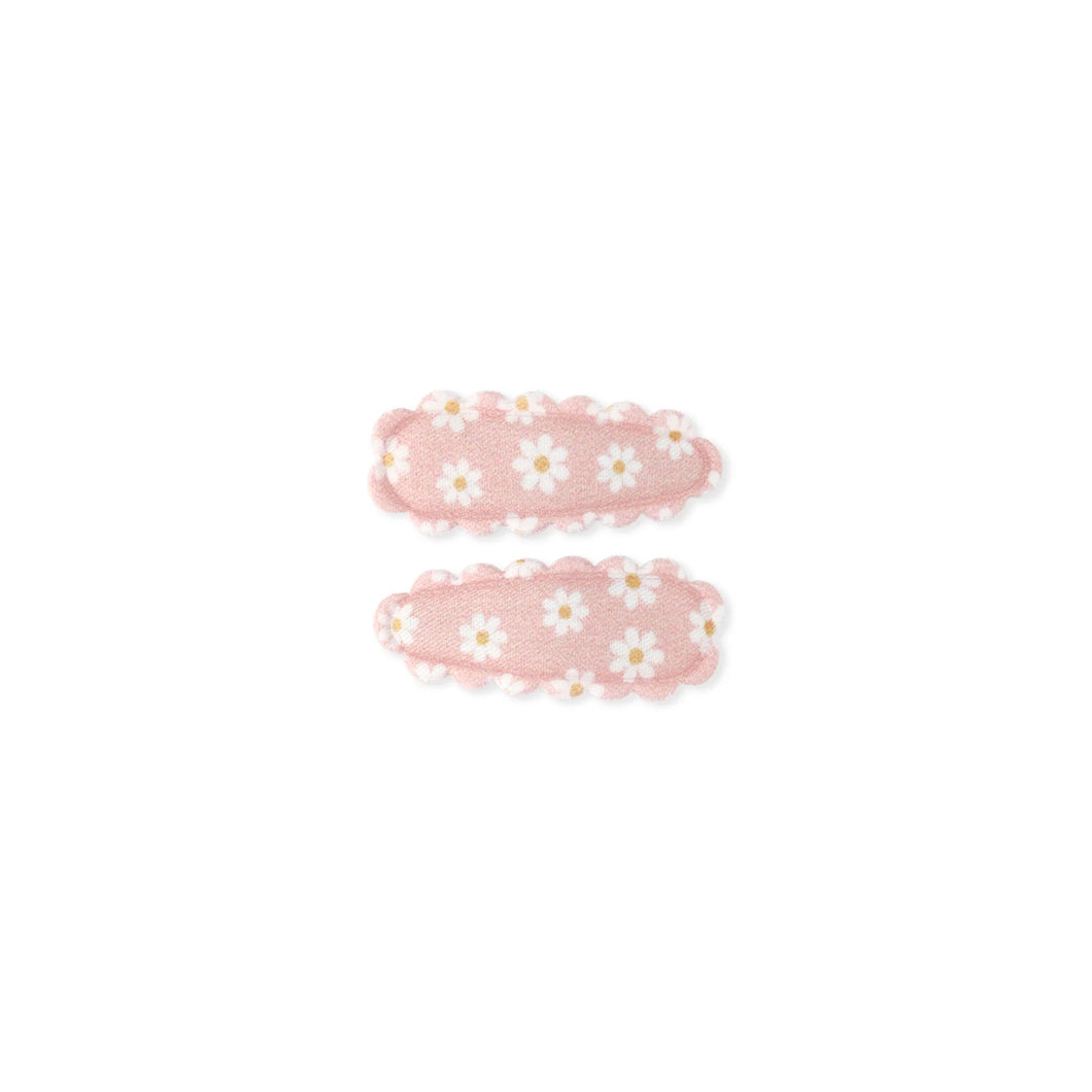 Dainty Snap Clips | Apricot Daisies