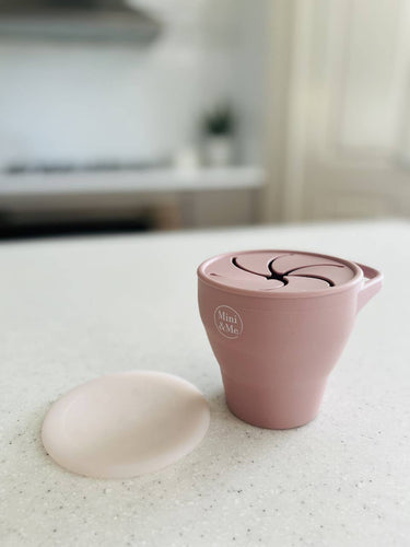 Cherry Collapsible Snack Cup with Lid