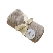 Load image into Gallery viewer, Cable Baby Blanket | Pebble