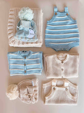 Load image into Gallery viewer, Raised Stripe Full Romper | Arctic