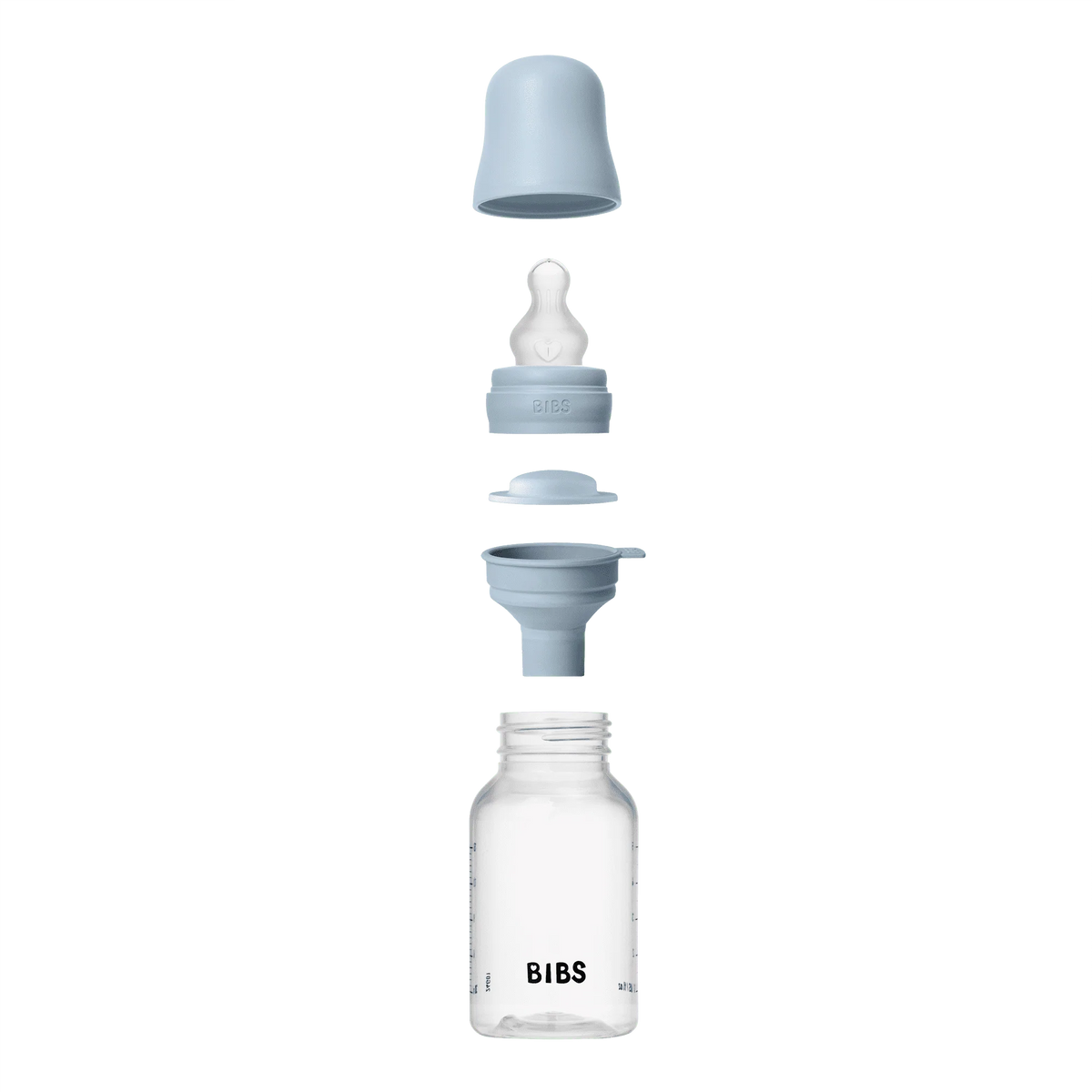 Baby Bottle BPA Free Plastic | Silicone | Baby Blue