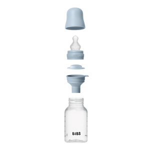 Baby Bottle BPA Free Plastic | Silicone | Baby Blue