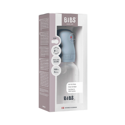 Baby Bottle BPA Free Plastic | Silicone | Baby Blue