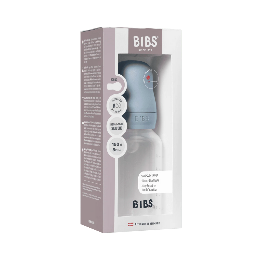 Baby Bottle BPA Free Plastic | Silicone | Baby Blue