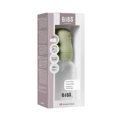 Baby Bottle BPA Free Plastic | Silicone | Sage