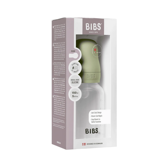 Baby Bottle BPA Free Plastic | Silicone | Sage