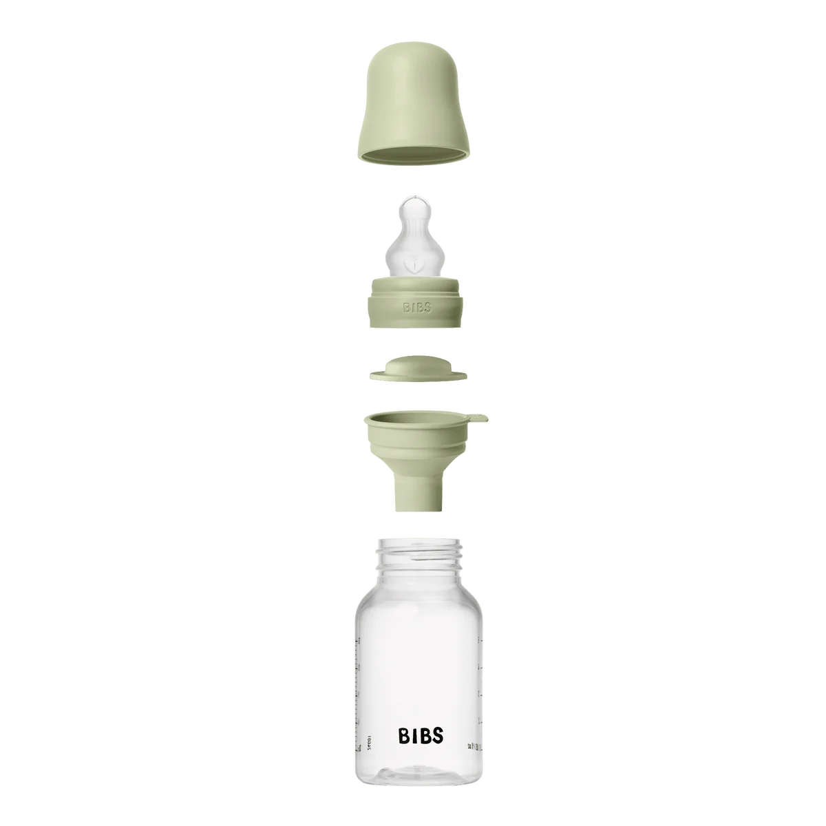 Baby Bottle BPA Free Plastic | Silicone | Sage