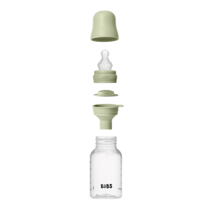 Baby Bottle BPA Free Plastic | Silicone | Sage