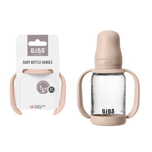 Bibs Baby Bottle Handle | Blush