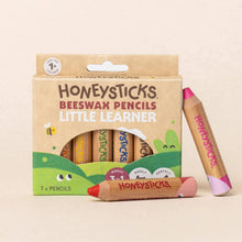 Load image into Gallery viewer, Honeysticks Magic 3-in-1 Beeswax Pencils Little Learners 7pk