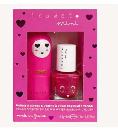 Cherry Lip Balm and Nail Polish Duo