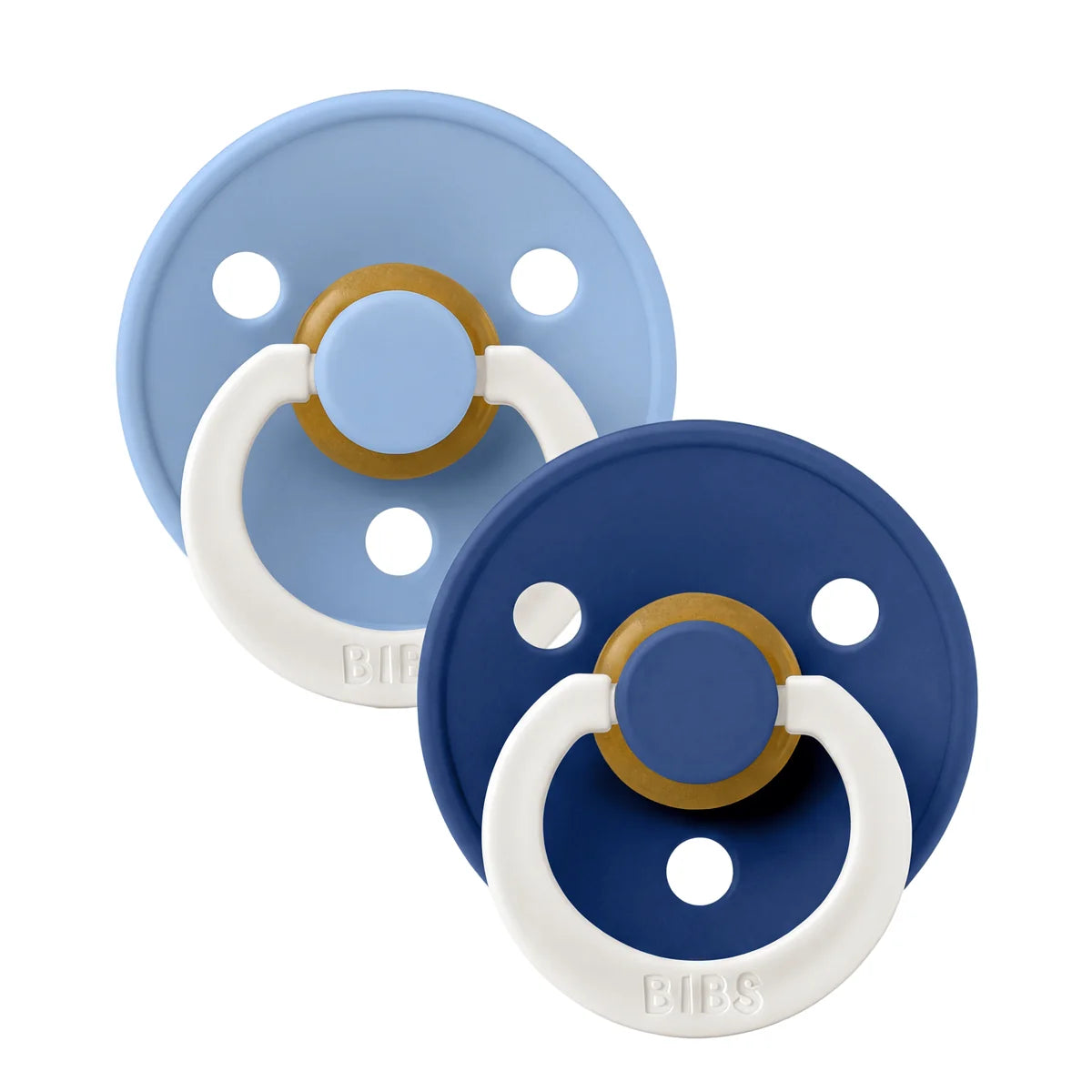 BIBS Pacifier Size 3 | 18M+ | Round Natural Rubber Teat