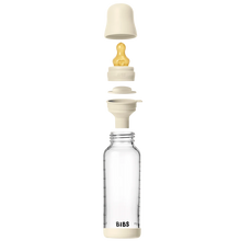 Load image into Gallery viewer, BIBS Glass Bottle Complete Set (2 Pack) 240ml Latex - Ivory
