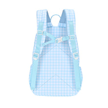 Load image into Gallery viewer, Blue Gingham Mini Daycare/Toddler Backpack