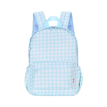 Load image into Gallery viewer, Blue Gingham Mini Daycare/Toddler Backpack