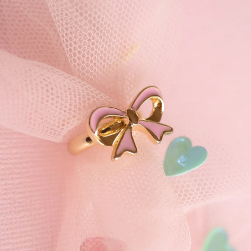 Pink Bow Ring