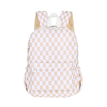 Load image into Gallery viewer, Caramel Check Mini Daycare/Toddler Backpack