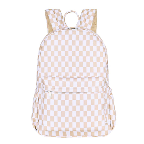 Caramel Check Junior Kindy/School Backpack