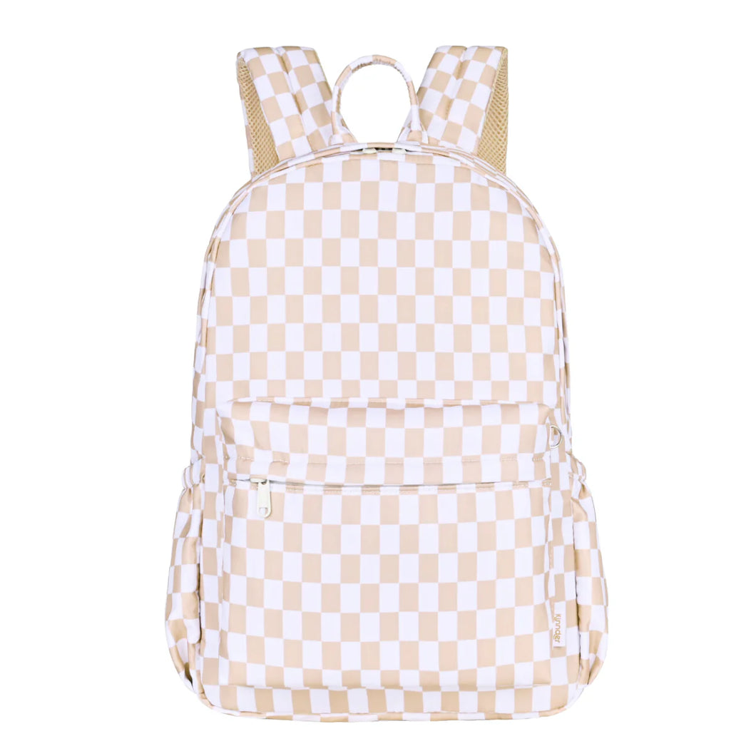 Caramel Check Junior Kindy/School Backpack