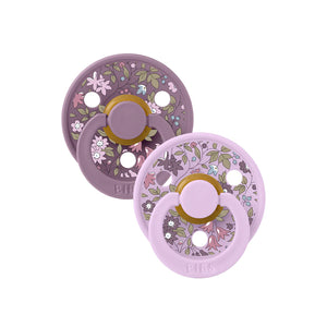 BIBS Pacifier Size 2 | 6-18M | Round Natural Rubber Teat