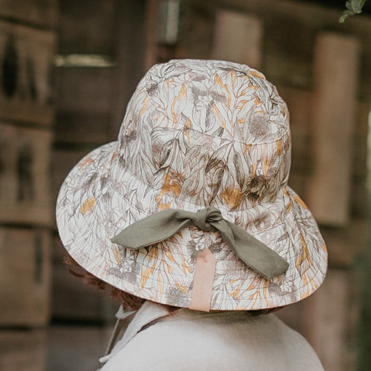 'Explorer' Reversible Classic Bucket Hat | Mallee/Moss
