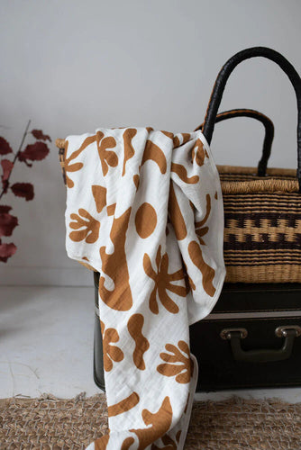Four Ply Coastal Blanket | Burnt Honey