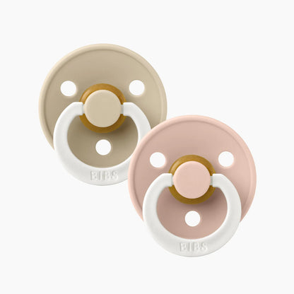 BIBS Pacifier Size 3 | 18M+ | Round Natural Rubber Teat