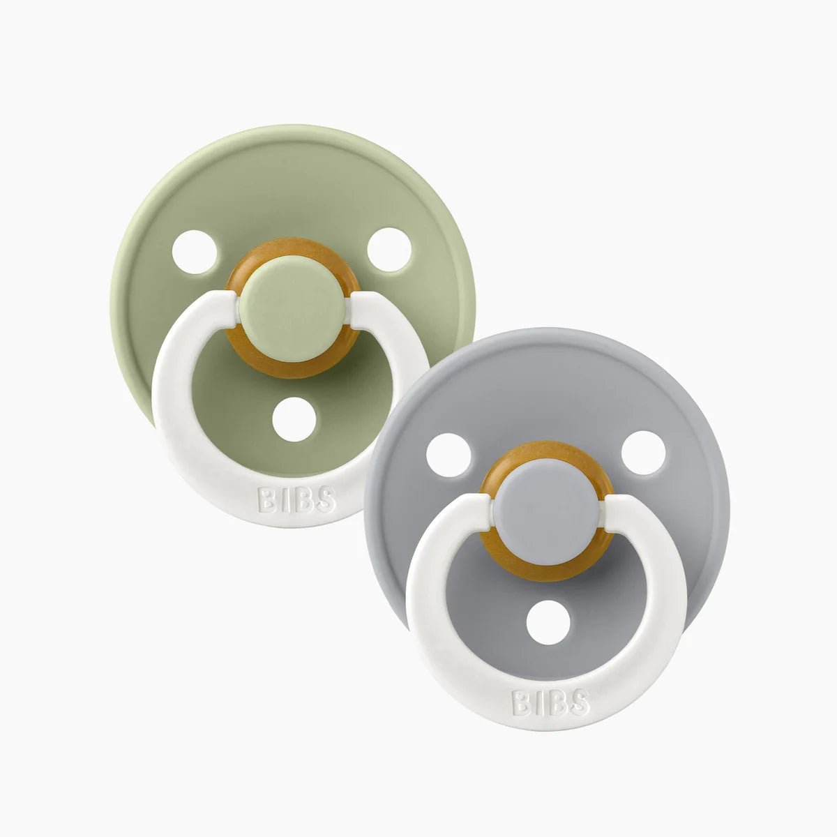 BIBS Pacifier Size 3 | 18M+ | Round Natural Rubber Teat