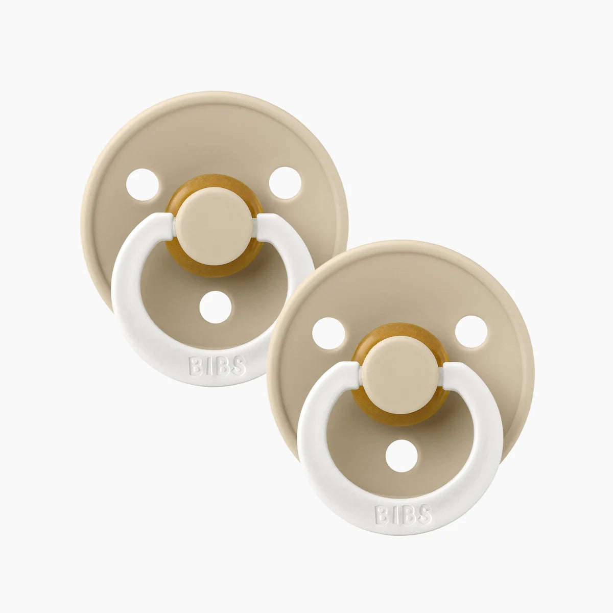 BIBS Pacifier Size 3 | 18M+ | Round Natural Rubber Teat