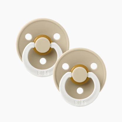 BIBS Pacifier Size 3 | 18M+ | Round Natural Rubber Teat