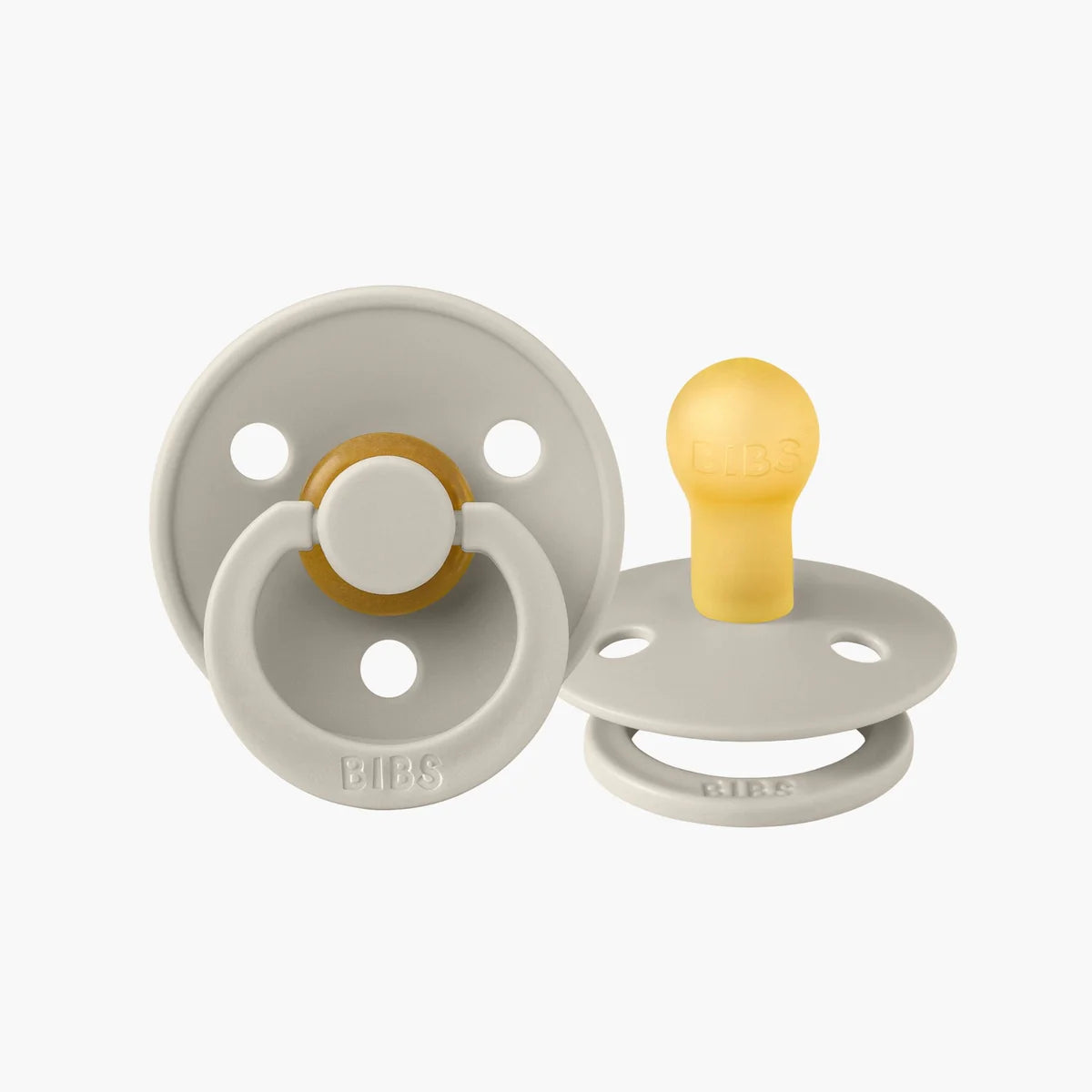 BIBS Pacifier Size 3 | 18M+ | Round Natural Rubber Teat