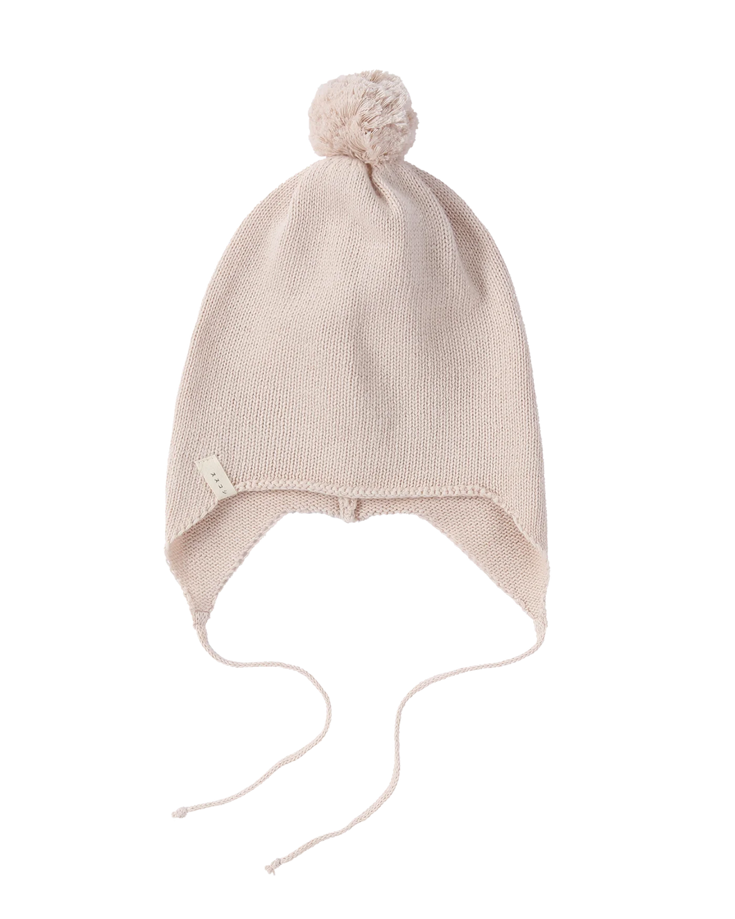 Knit Pilot Cap. Cream