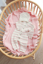 Load image into Gallery viewer, Raised Stripe Full Romper | Sweetpea