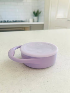 Lilac Collapsible Snack Cup with Lid