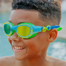 Load image into Gallery viewer, 6YRS+ Jurassic Dive Stego Splash Green Swim Goggles