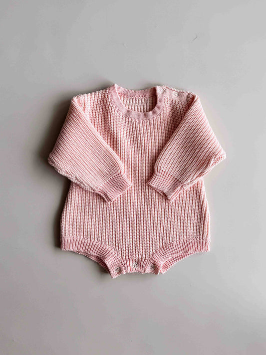 Chunky LS Romper | Sweetpea