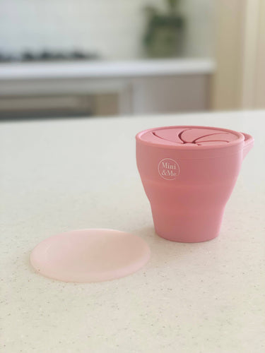 Guava Collapsible Snack Cup with Lid