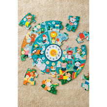 Load image into Gallery viewer, Telling Time Floor Puzzle 25pc