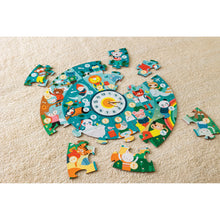 Load image into Gallery viewer, Telling Time Floor Puzzle 25pc