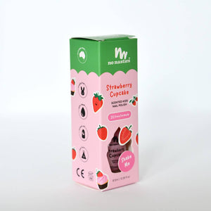 Water Based Scented Scratch Off Kids Nail Polish: Limited Edition Christmas - Candy Cane - Minty Green