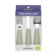 Load image into Gallery viewer, KiddiKutter Cutlery Set Sage